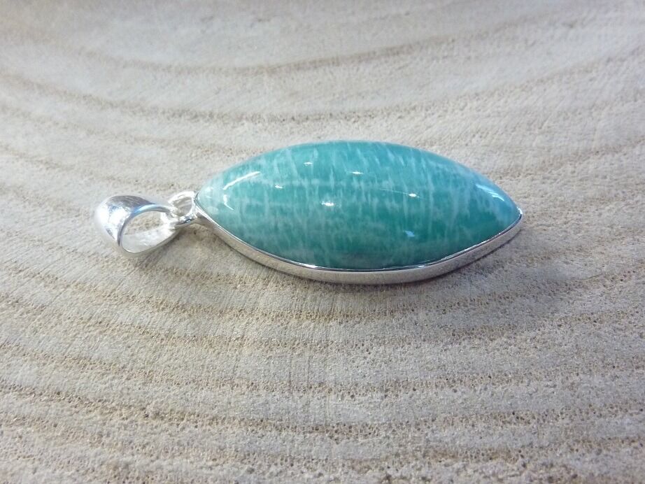 Pendentif Amazonite argent 925 ref 1207