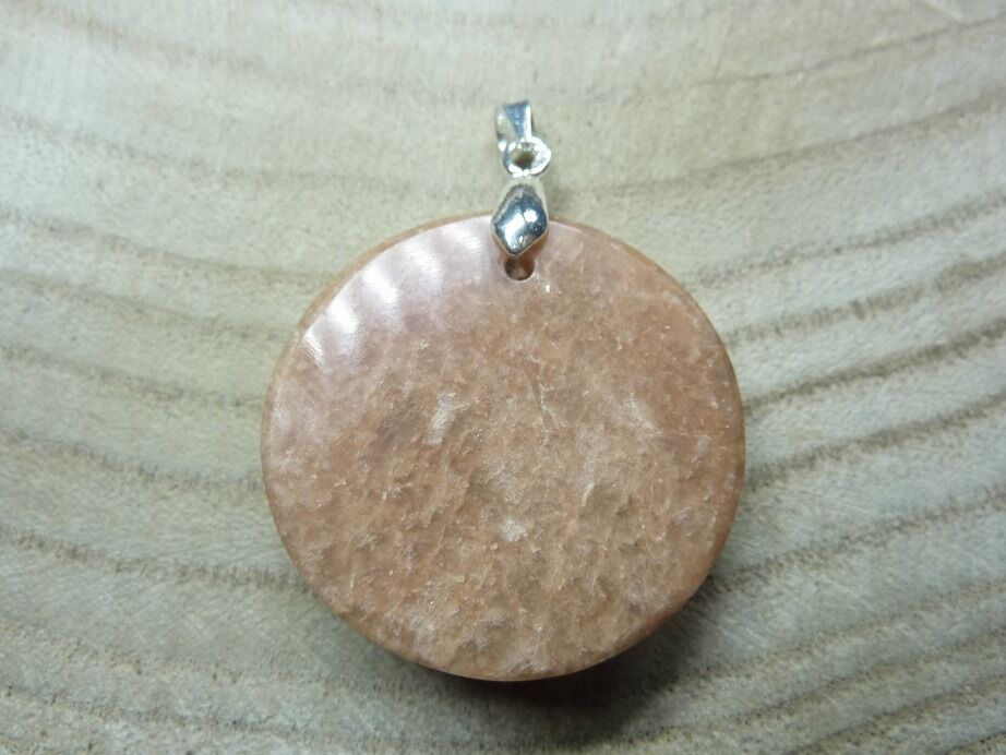 Pendentif Pierre de lune orangée ref 1215