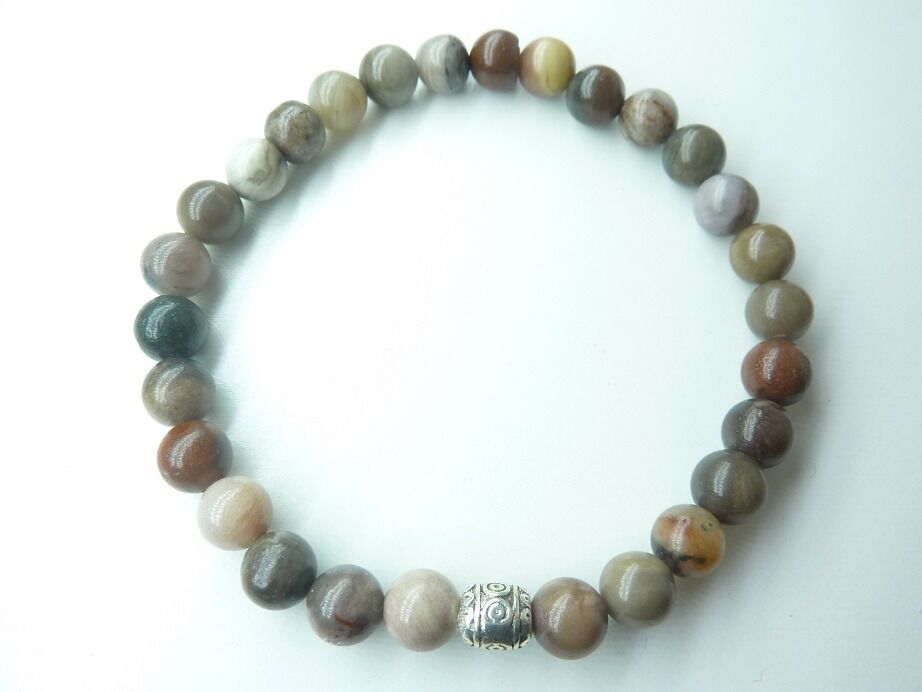 Bracelet Bois Fossilisé (Bois Pétrifié)