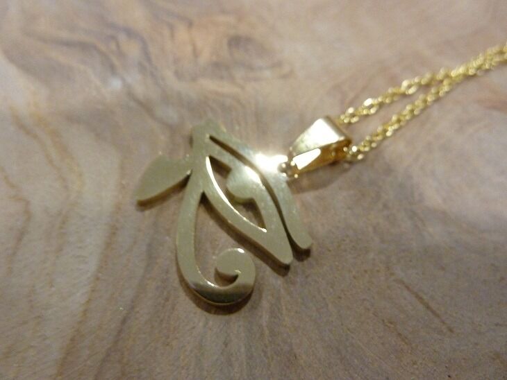 Collier Pendentif oeil Oudjat Horus Egypte ref Or