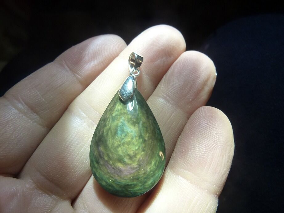 Pendentif Obsidienne oeil céleste mentogochol ref 9999