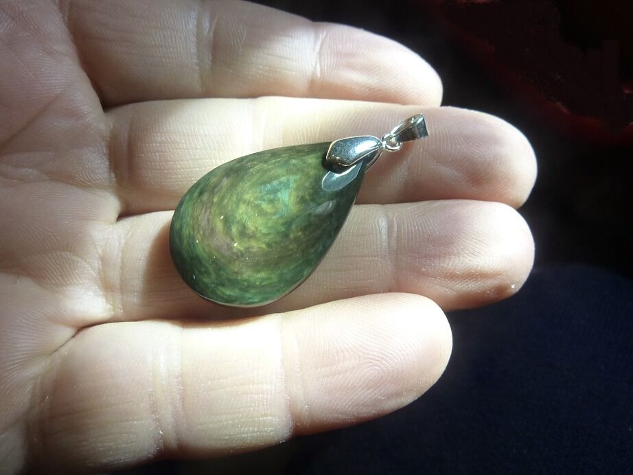 Pendentif Obsidienne oeil céleste mentogochol ref 9999