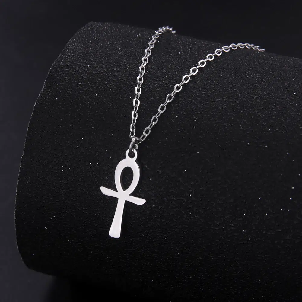 Collier pendentif Croix de Ankh ref Argent