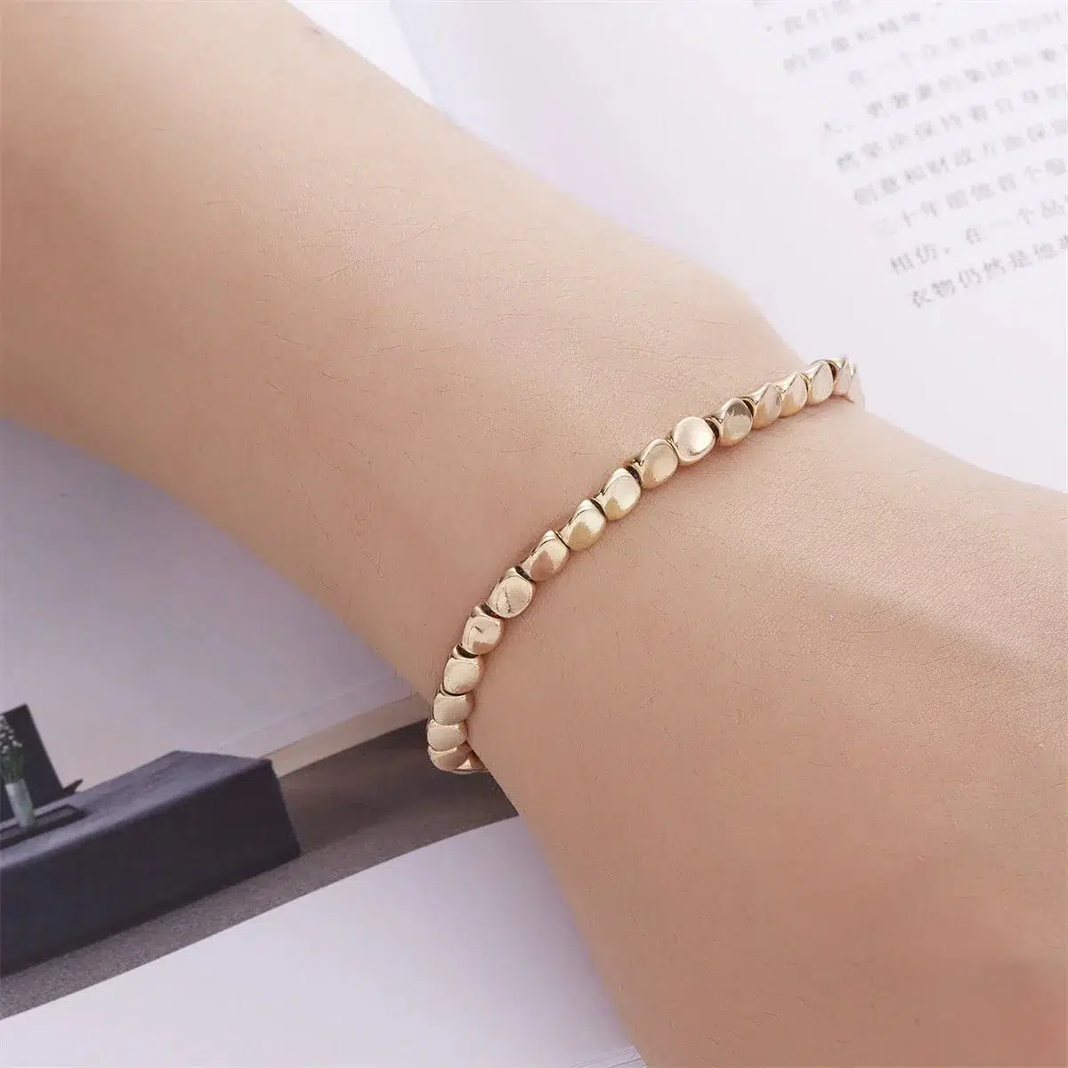 Bracelet Tibétain en Perles de Cuivre