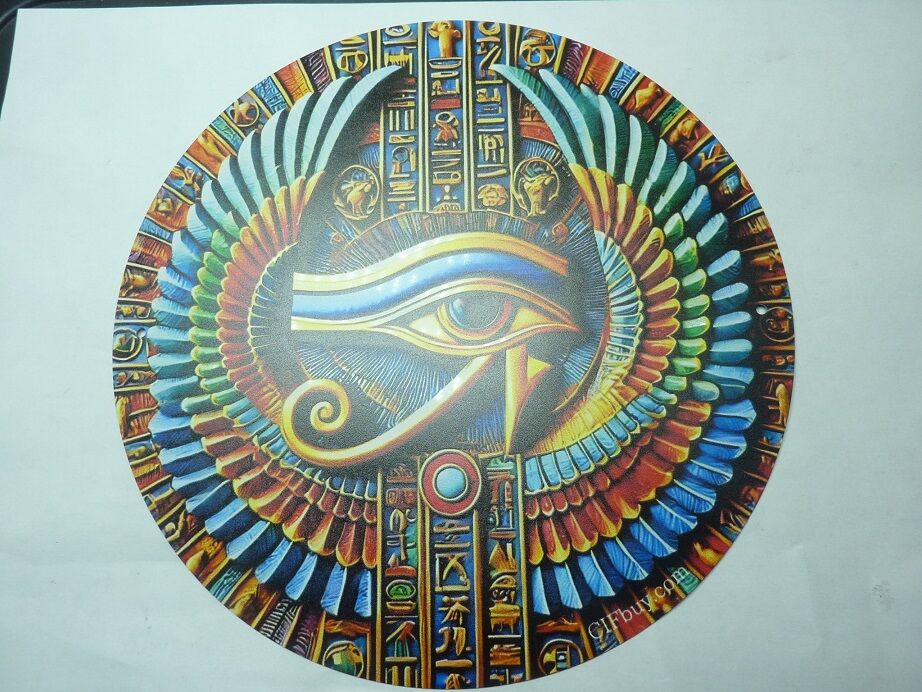 Oeil d'Horus plaque en métal ref 01