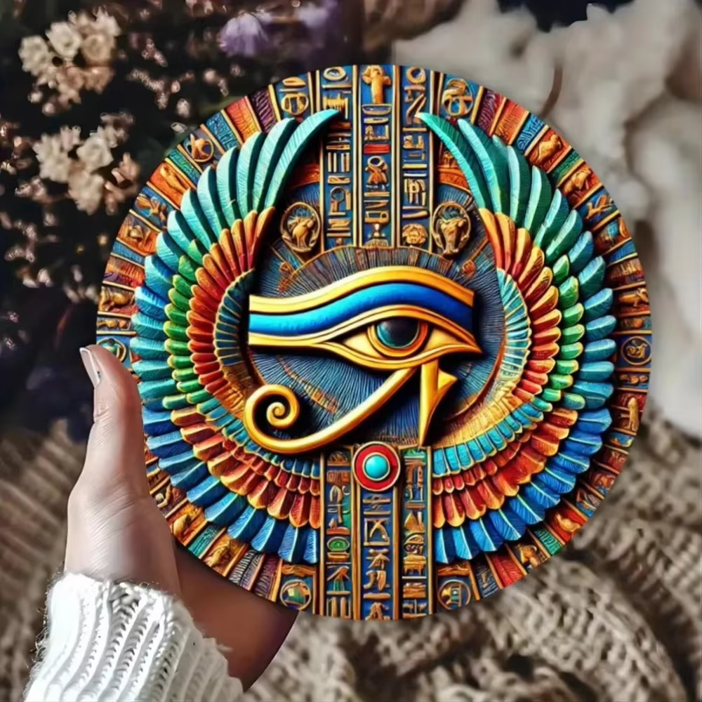 Oeil d'Horus plaque en métal ref 01