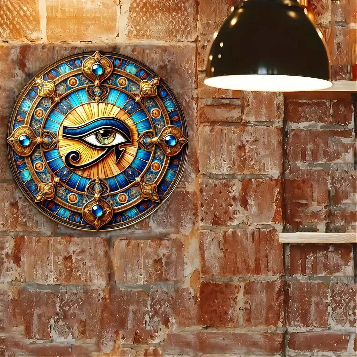 Oeil d'Horus plaque en métal ref 02