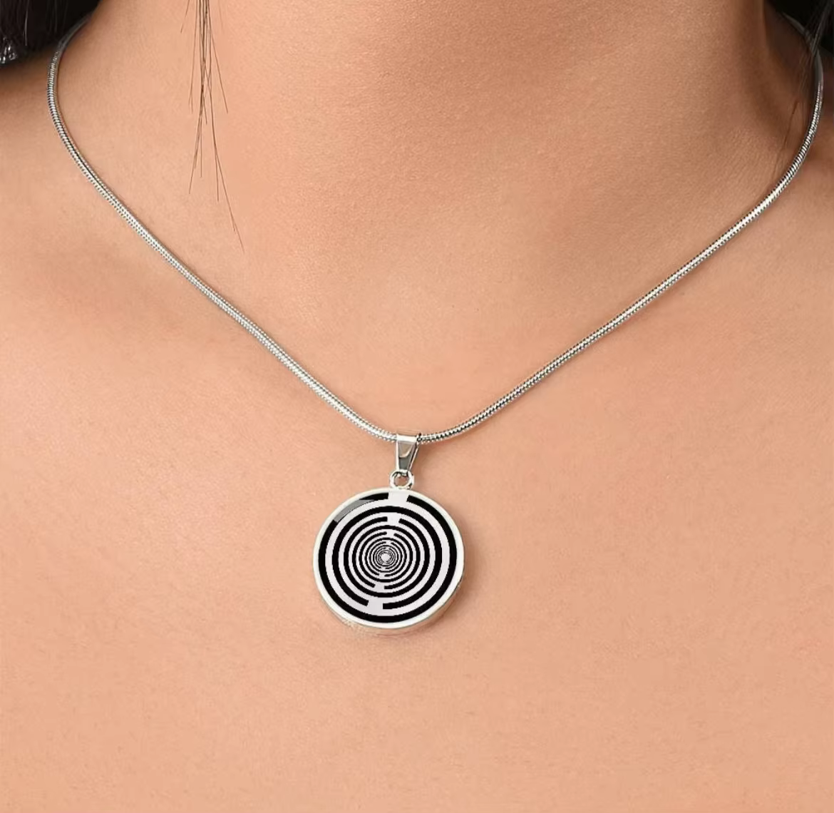 Pendentif Lakhovsky MWO Radionique Protection Ondes EMF ref Argent