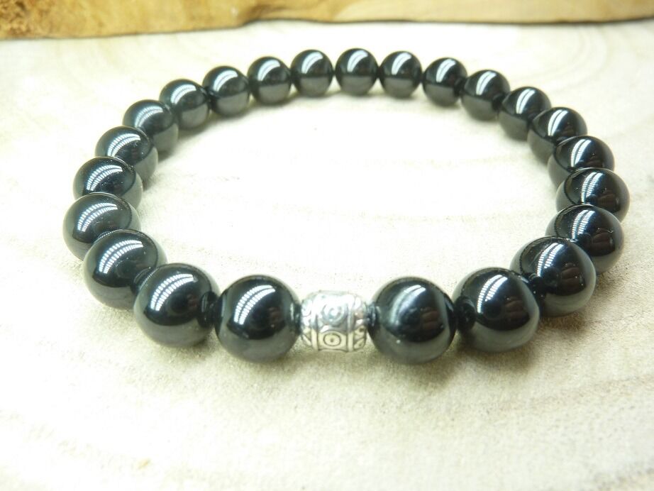 Bracelet Spinelle noir qualité AA