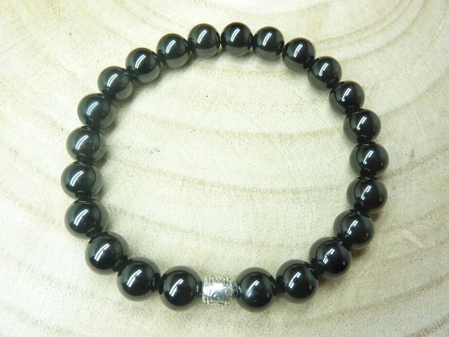 Bracelet Spinelle noir qualité AA