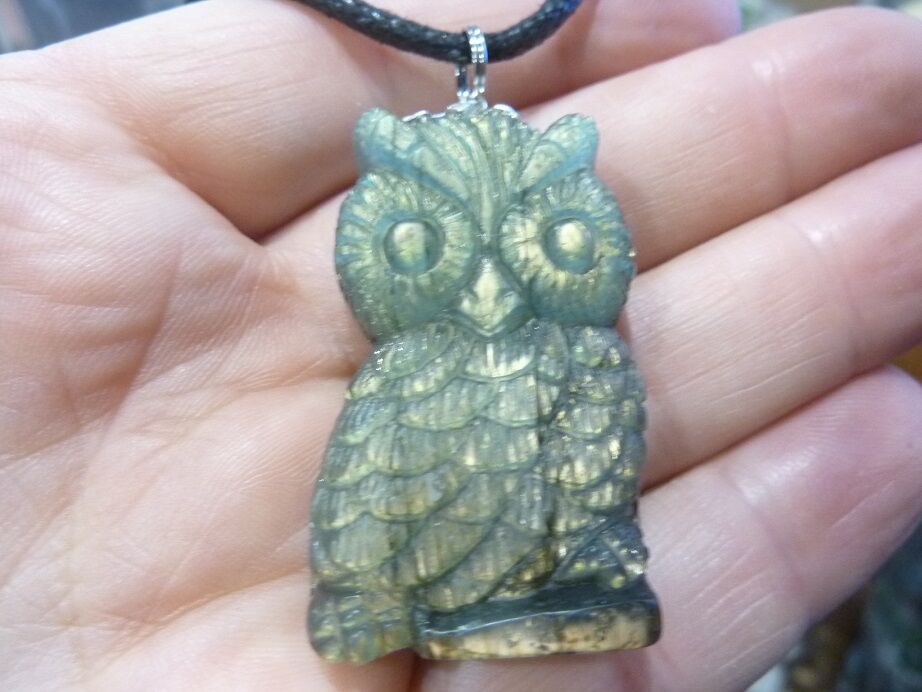 Pendentif Hibou Labradorite GG 2910 Pendentif Hibou Labradorite GG 2910