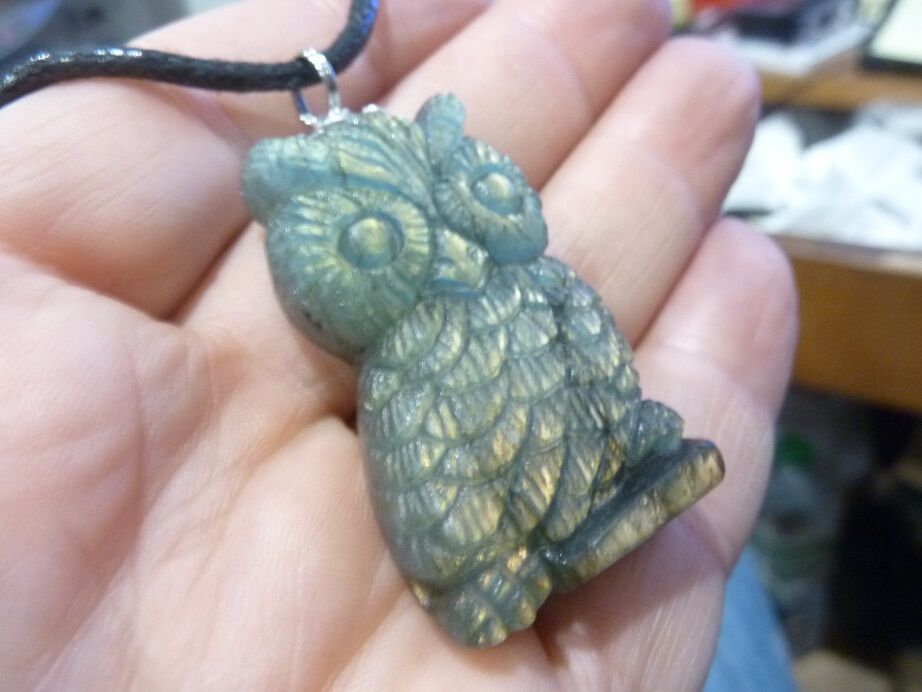 Pendentif Hibou Labradorite GG 2910