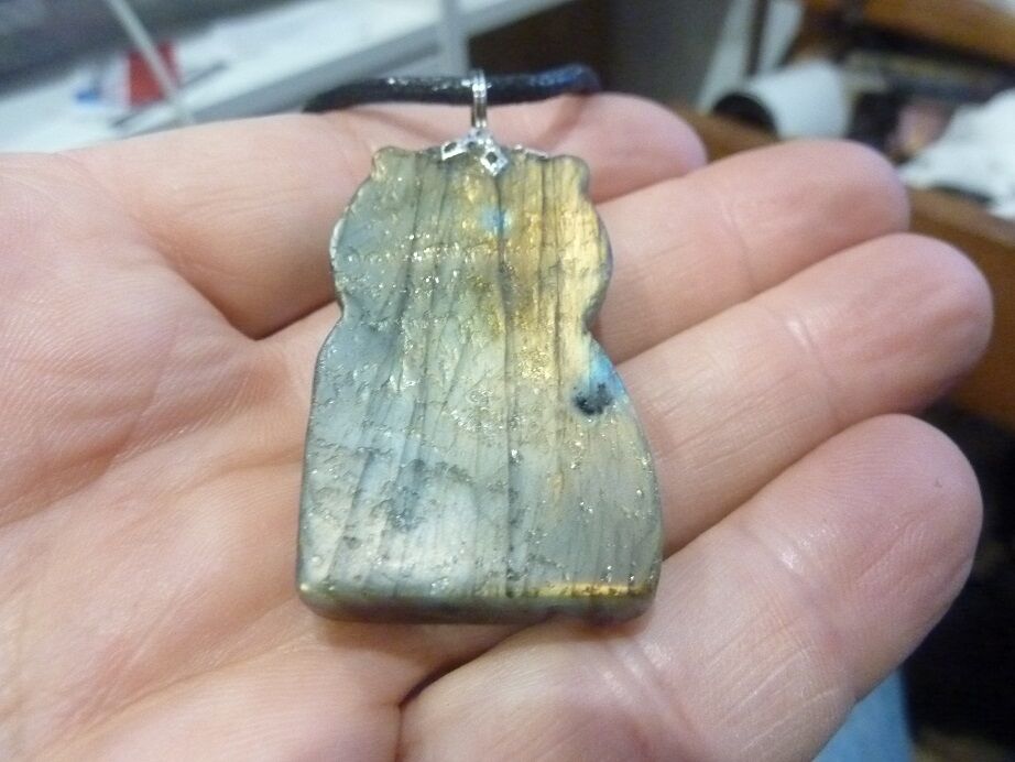 Pendentif Hibou Labradorite GG 2910