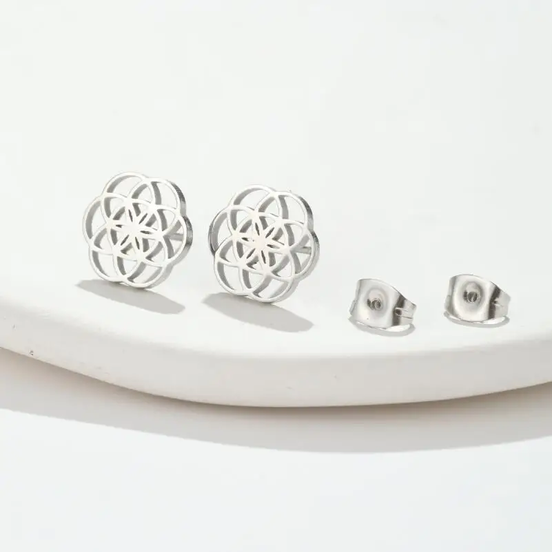 Boucles d'oreilles Fleur de vie