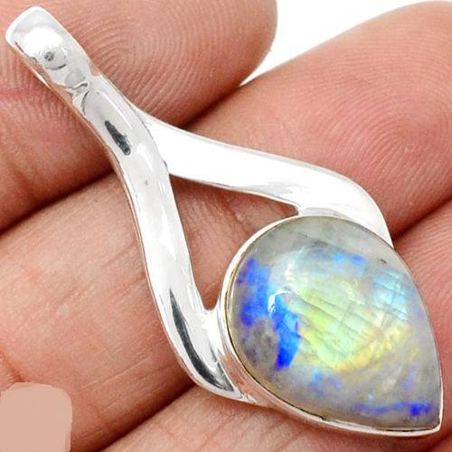 PENDENTIF PIERRE DE LUNE MONTURE EN ARGENT 925 REF 5786