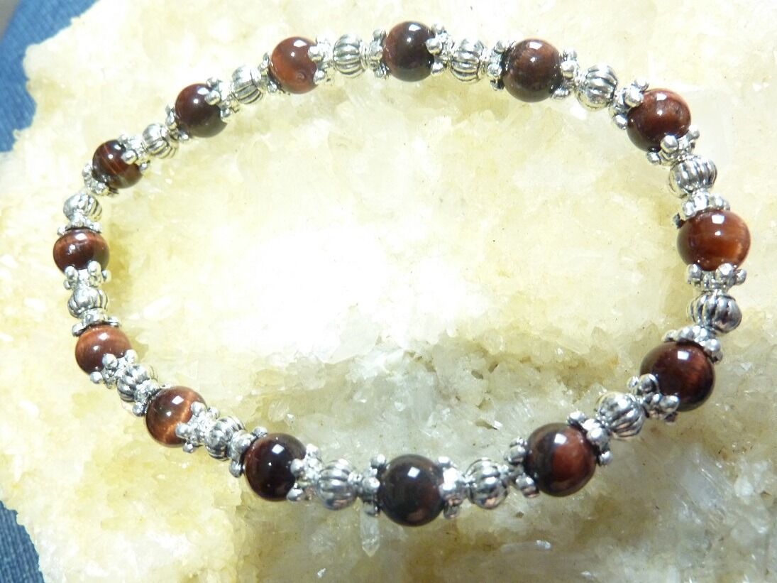 Bracelet Oeil de taureau : perles rondes 6 mm – Image 3