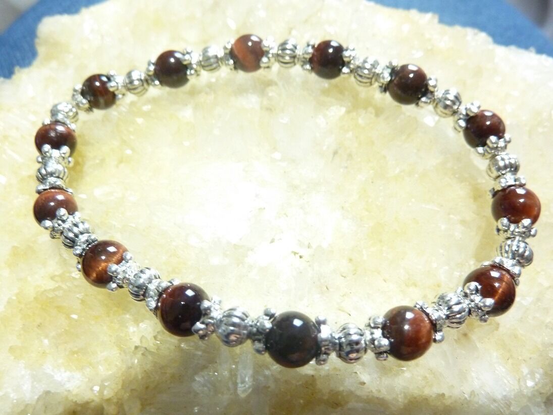 Bracelet Oeil de taureau : perles rondes 6 mm – Image 4