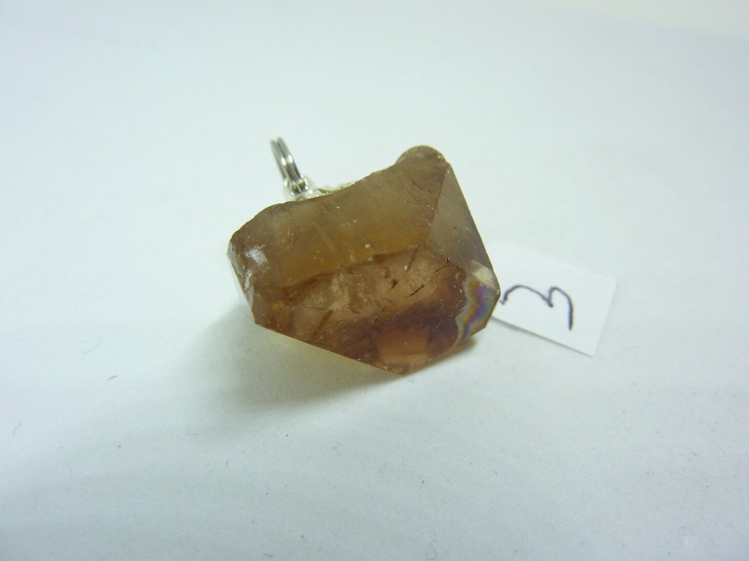 SUBLIME PENDENTIF TOPAZE IMPERIALE GEMME 11,5 GR 57,5 CARATS TRES RARE ref 5548 – Image 6