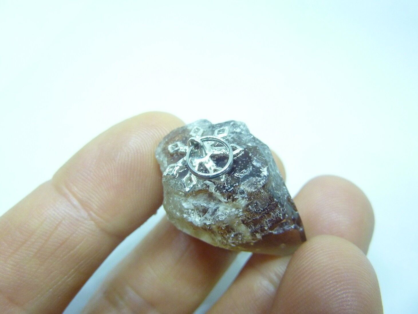 SUBLIME PENDENTIF TOPAZE IMPERIALE GEMME 19 GR 95 CARATS TRES RARE ref 7230 – Image 2