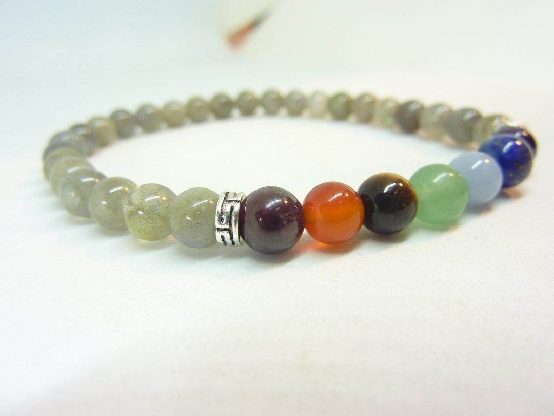Bracelet 7 CHAKRAS Labradorite Protection