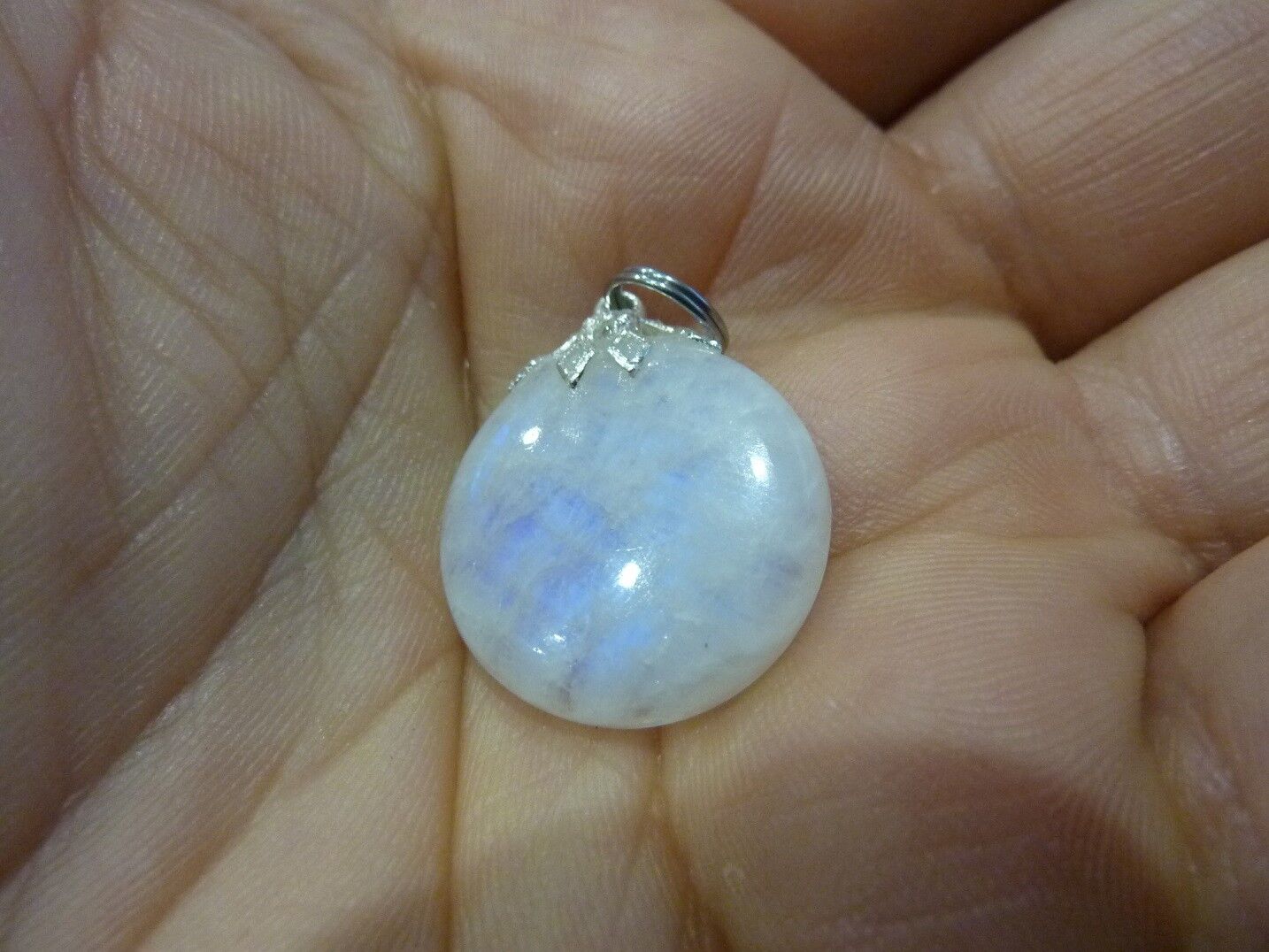 Pendentif pierre de lune gemme ref 2854