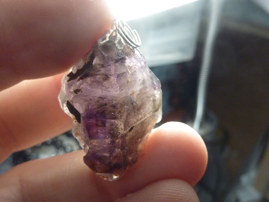 Pendentif Cacoxénite super seven très rare Ref 2365