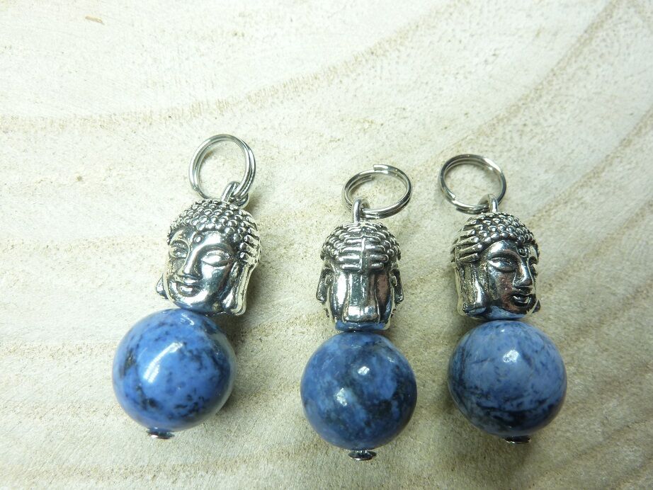 Pendentif Dumortiérite Bouddha