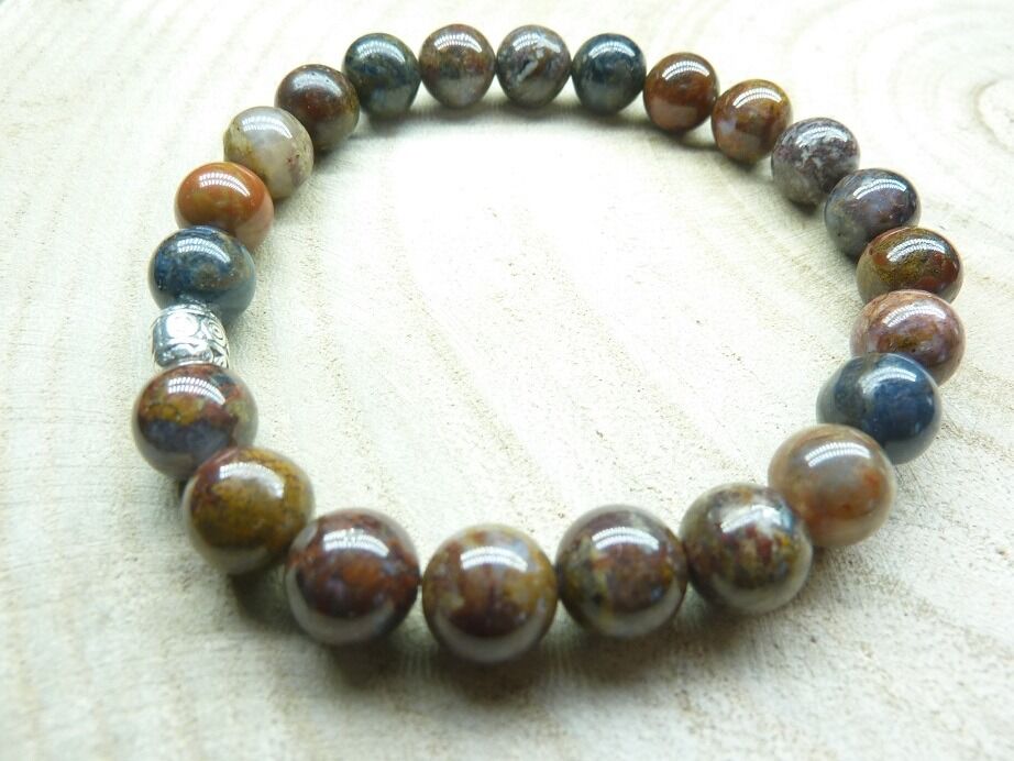 Bracelet Piétersite Perles rondes 8 mm