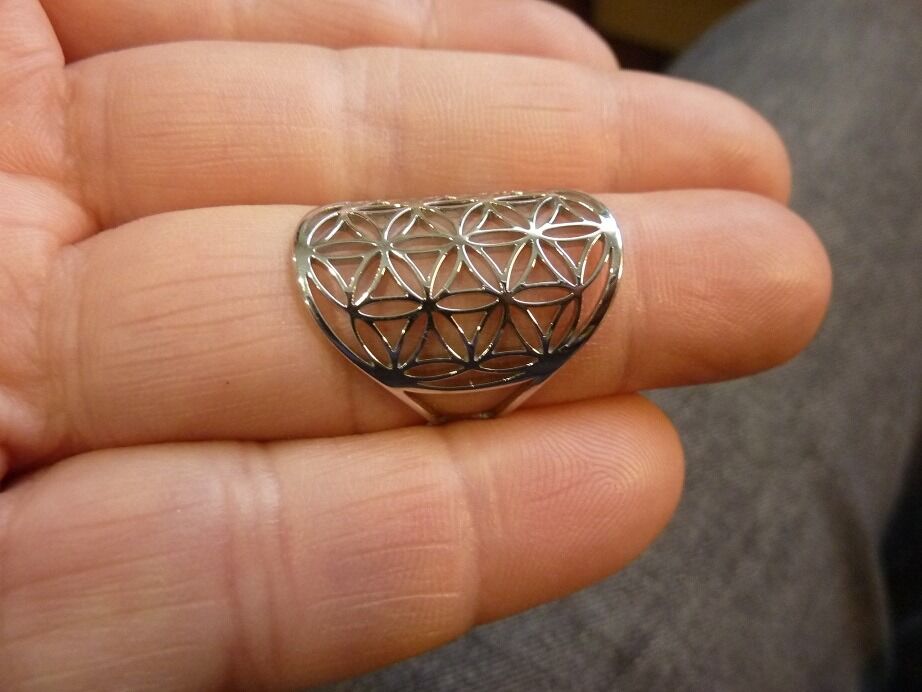 Bague Fleur de vie réglable