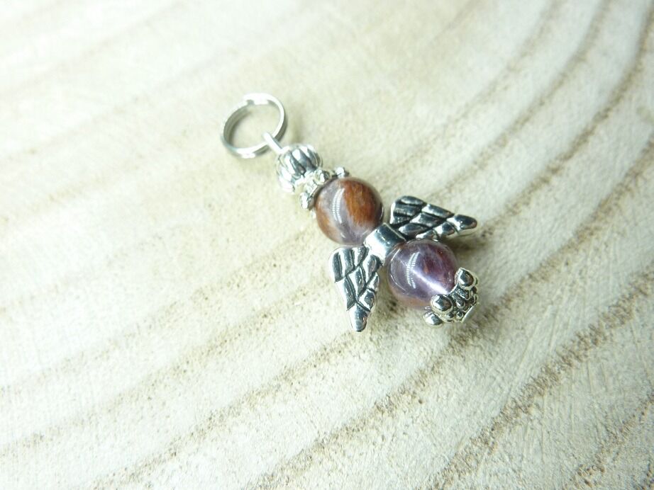 Pendentif Cacoxénite super seven perles 6 mm