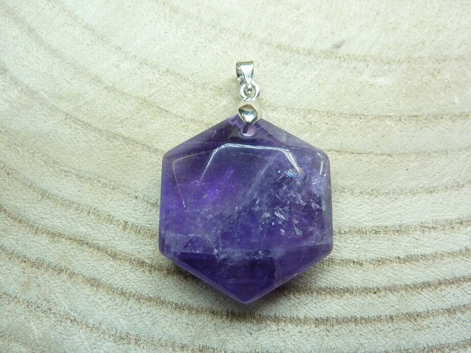 Pendentif Améthyste sceau de Salomon