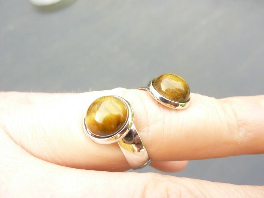 Bague Oeil de tigre protection réglage