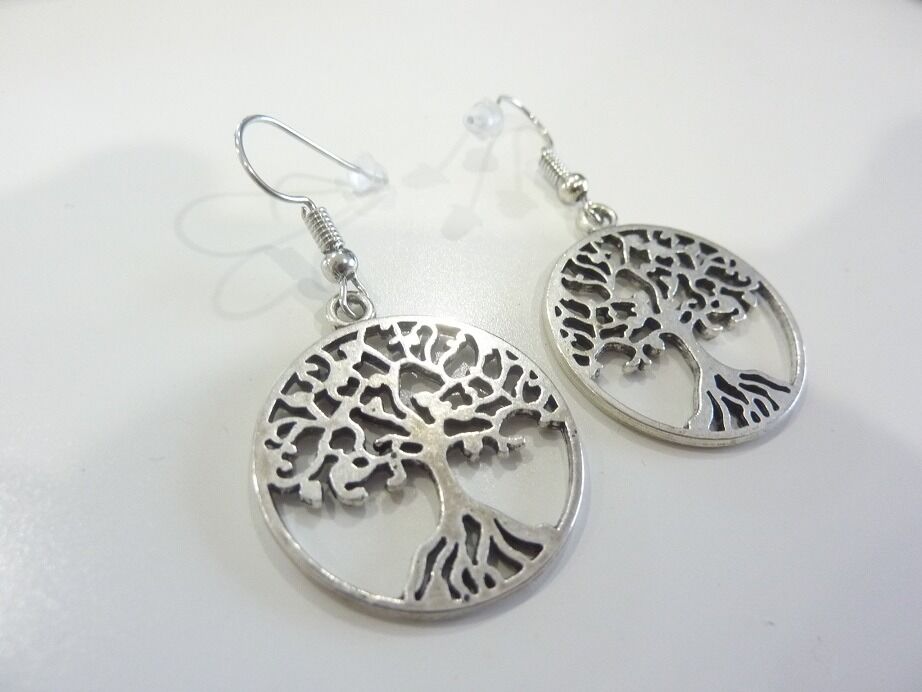 Boucles d'oreilles arbre de vie
