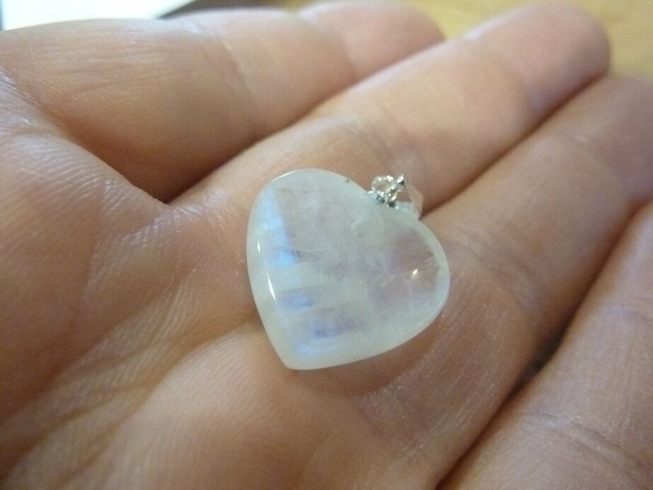 Pendentif coeur Pierre de lune