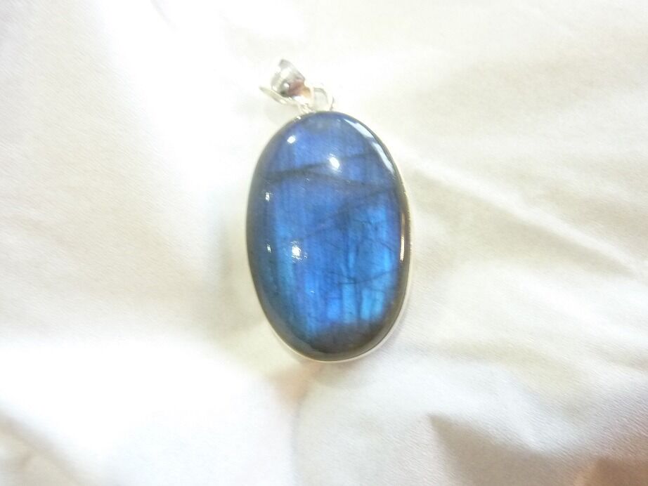 Collier pendentif Labradorite argent 925 GG 258