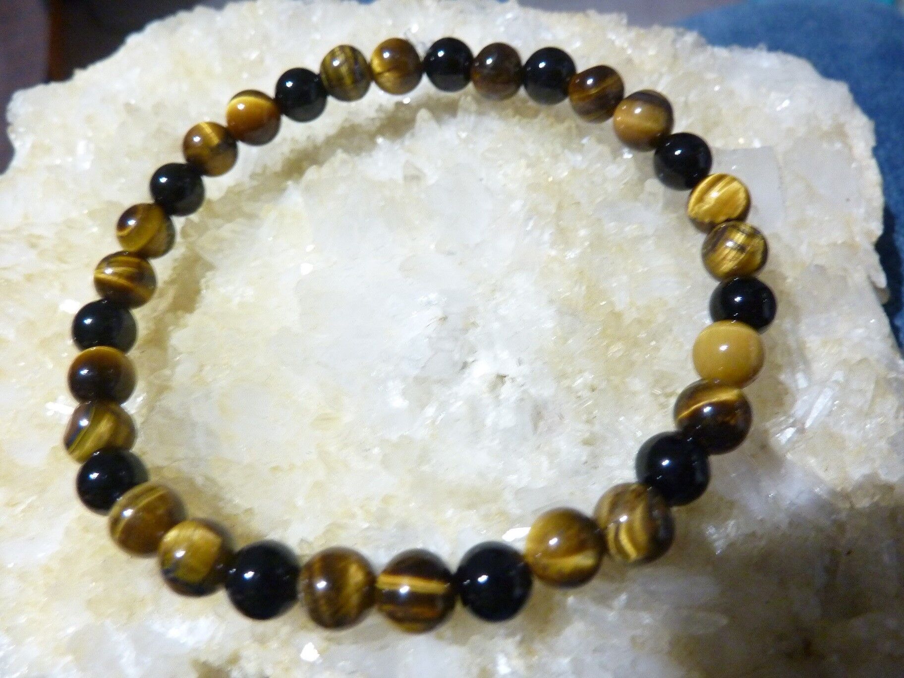 Bracelet oeil de tigre-tourmaline noire protection extrême – Image 3