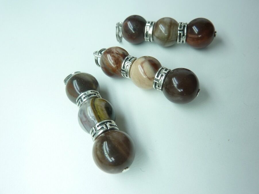 Pendentif Bois Fossilisé (Bois Pétrifié)