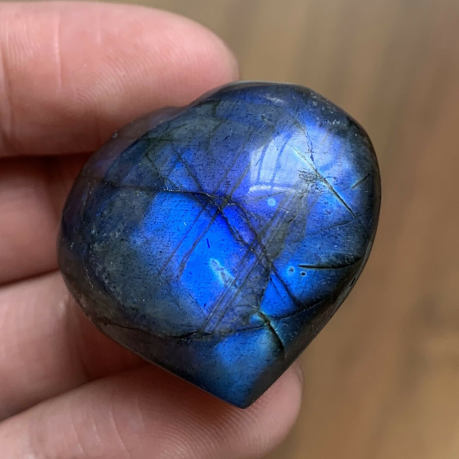 Coeur labradorite 22,9 gr ref 015