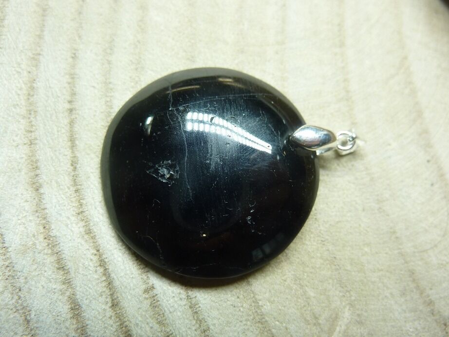 Pendentif tourmaline noire argent 925 ref 2703