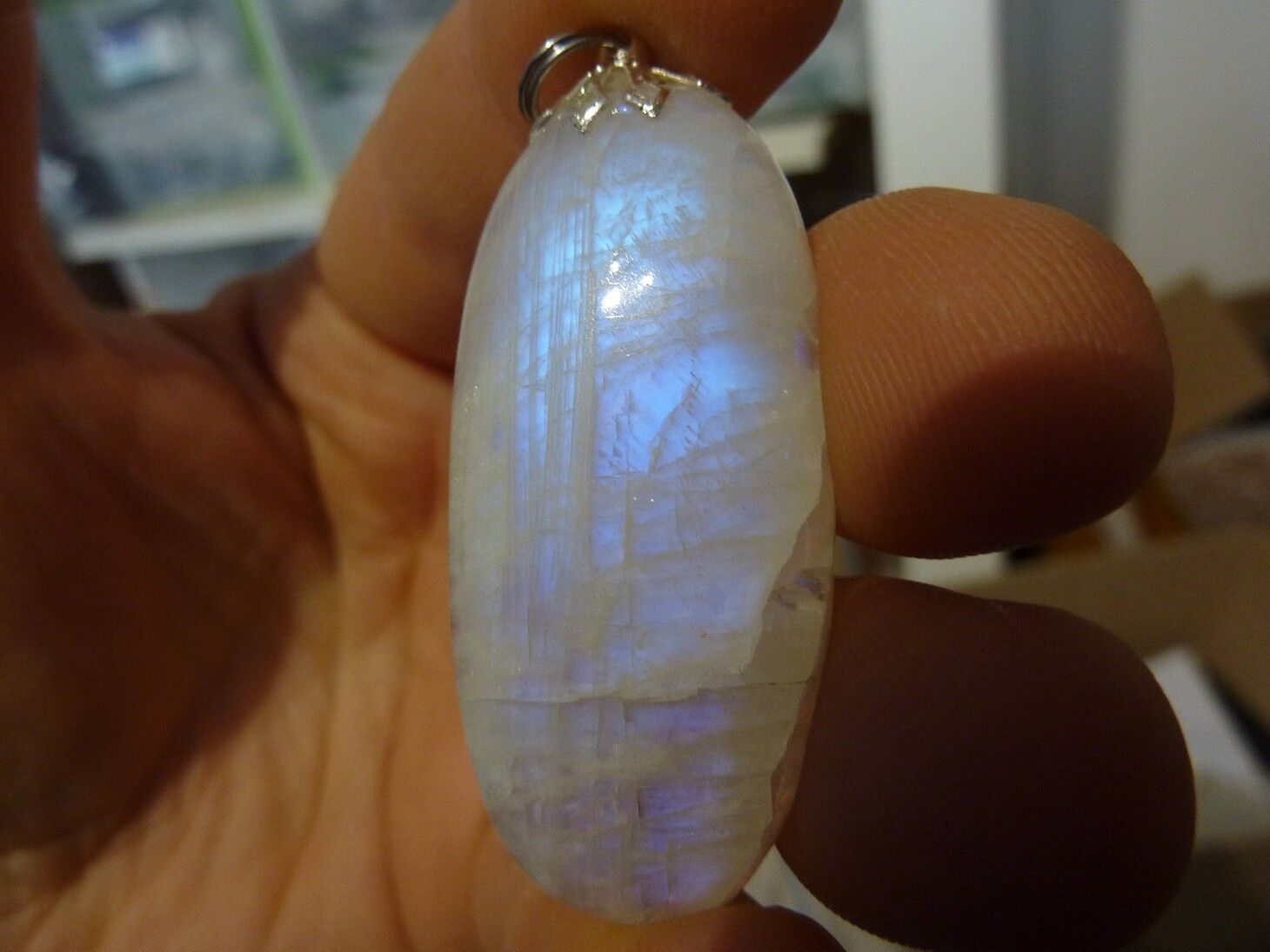 Pendentif Pierre de lune Quiétude et intuition ref 5257