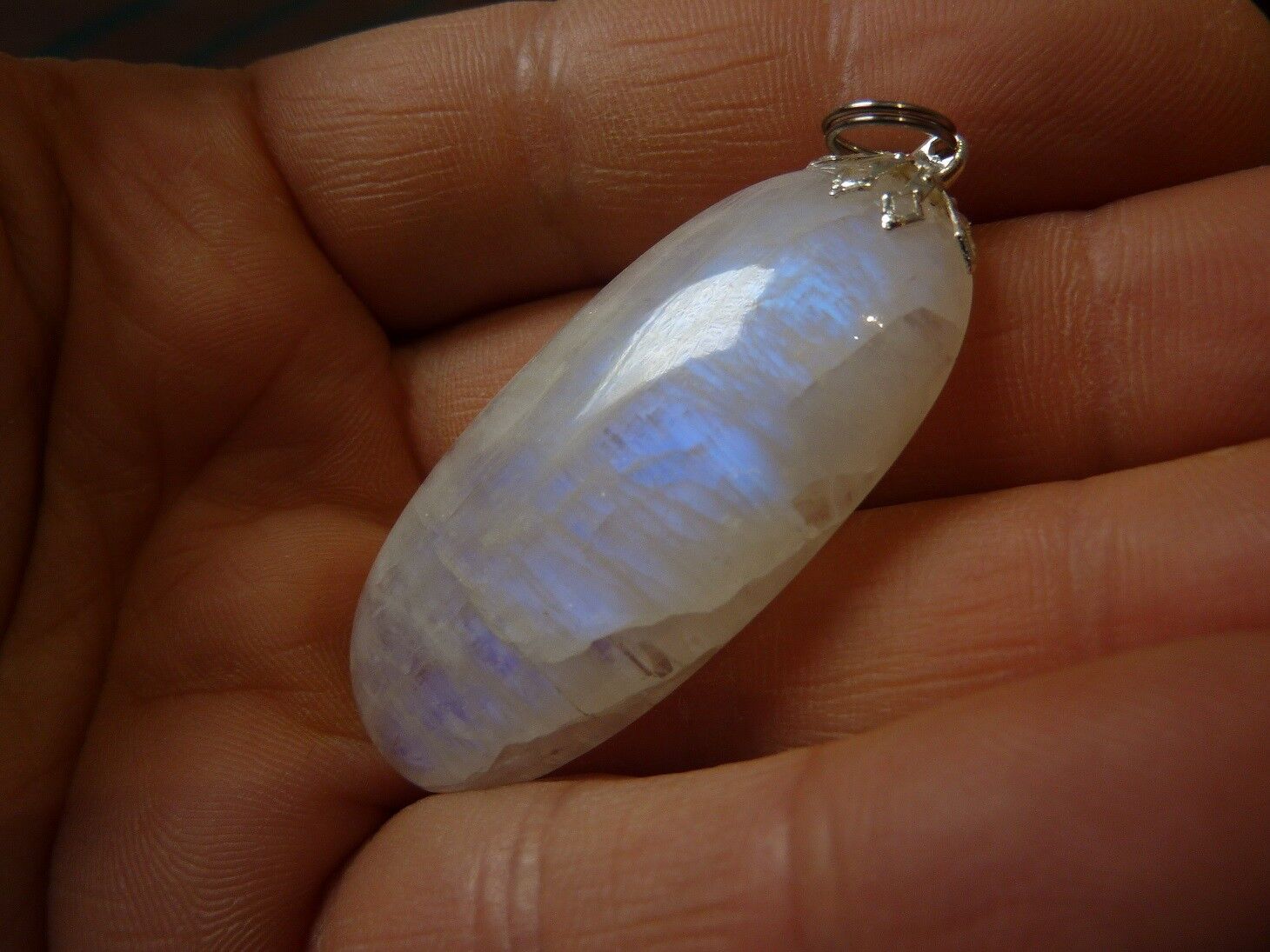 Pendentif Pierre de lune Quiétude et intuition ref 5257 – Image 2