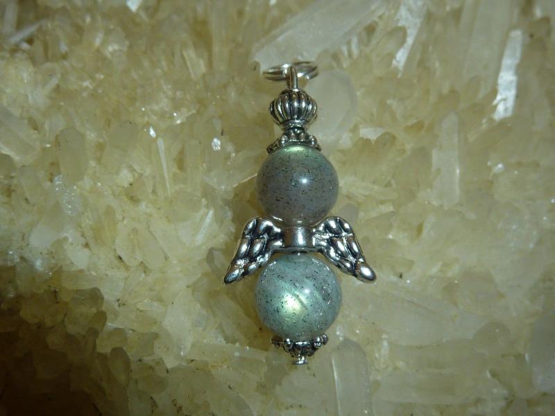 Pendentif Labradorite - Perles rondes 8 mm