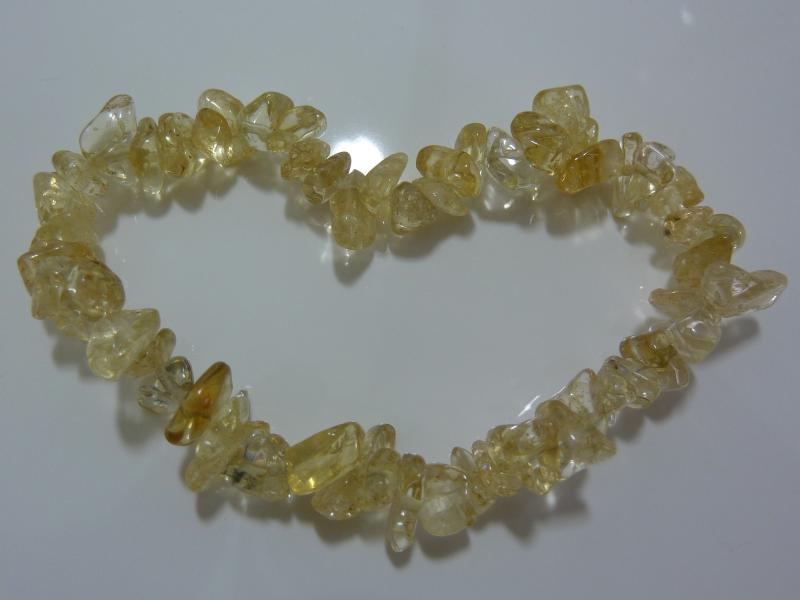 Bracelet citrine perles multiformes 6-10 mm