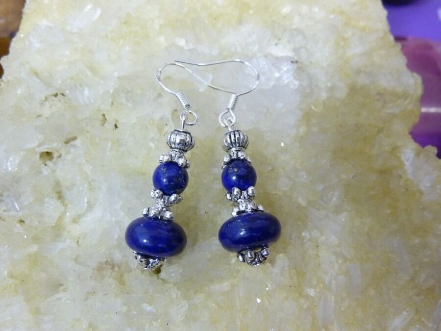 BOUCLES D'OREILLES LAPIS LAZULI