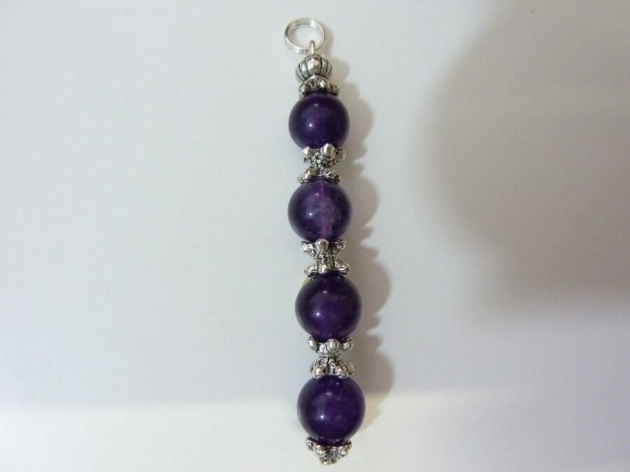 Pendentif Détente en Améthyste perles 8mm