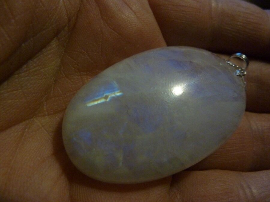 MASSIF PENDENTIF PIERRE DE LUNE GEMME 113 cts AAA+ ref 1915