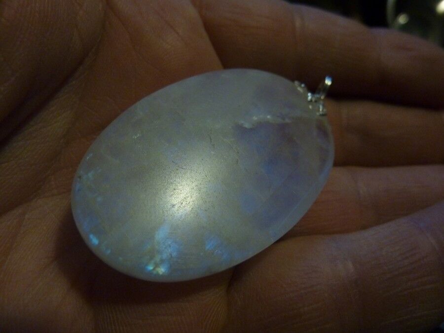 MASSIF PENDENTIF PIERRE DE LUNE GEMME 113 cts AAA+ ref 1915 – Image 3