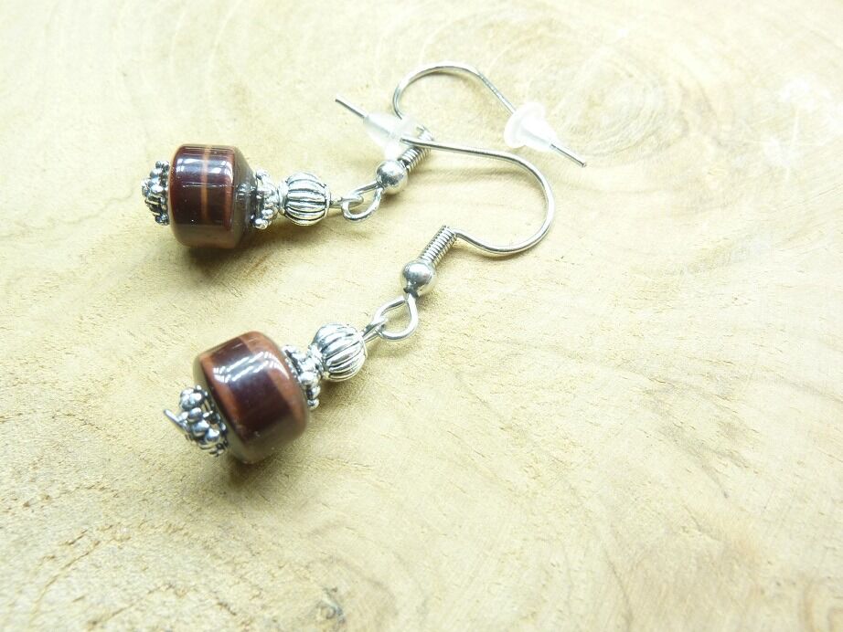 Boucles d'oreilles Oeil de taureau