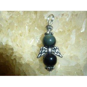 Pendentif obsidienne oeil céleste-Perles rondes 8 mm