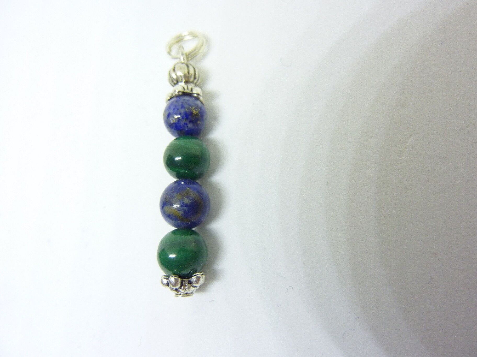 Pendentif force et paix MALACHITE-LAPIS LAZULI – Image 2